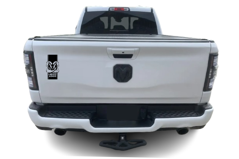 Dodge RAM tailgate trunk rear emblem with Hemi 2500 logo Dodge emblems decoinfabric