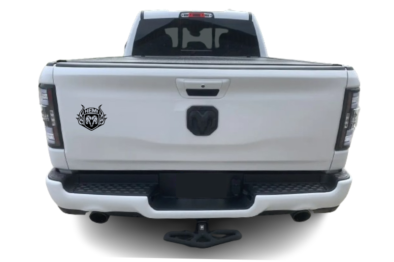 Dodge RAM tailgate trunk rear emblem with Hemi logo