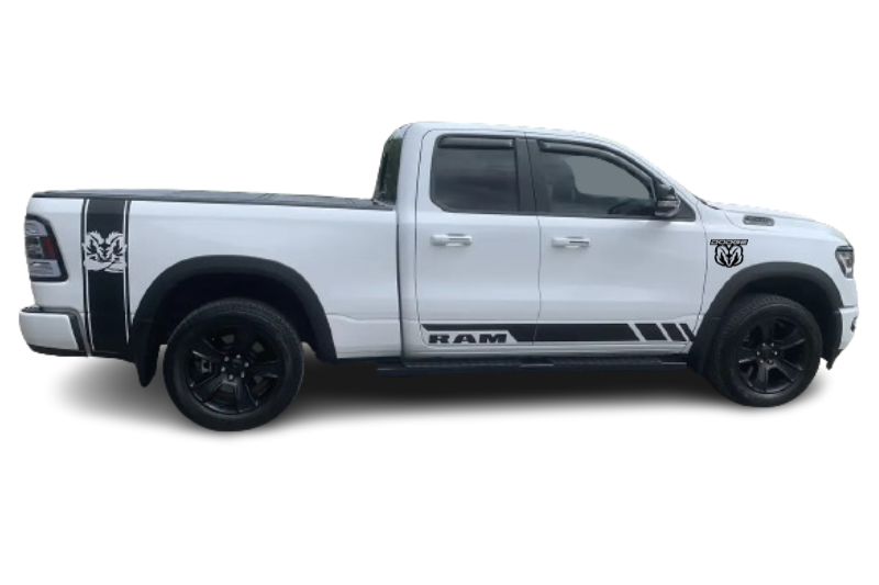 Dodge RAM emblem for fenders with Dodge RAM logo (Type 2) Dodge emblems decoinfabric