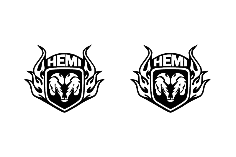 Dodge RAM Emblem & Badges set with Hemi logo