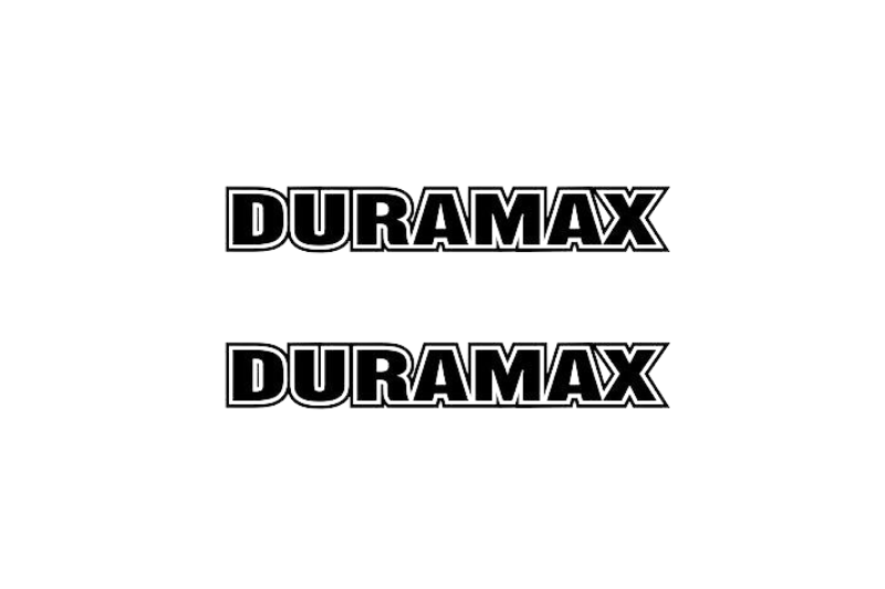 GMC emblem for fenders with Duramax logo (Type 4) Ford emblems decoinfabric BLACK WHITE