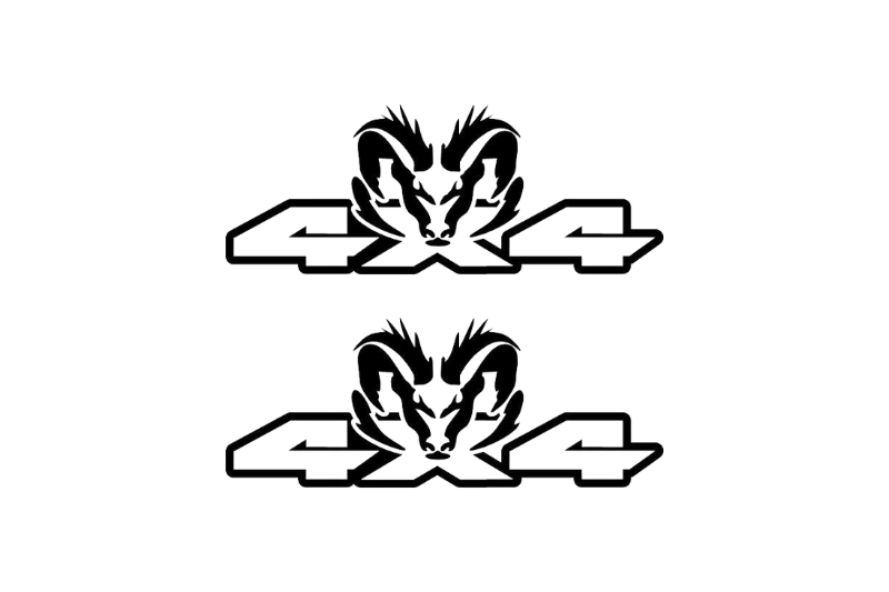 DODGE RAM emblem for fenders with DODGE RAM 4х4 logo