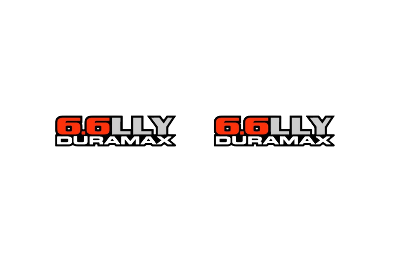 GMC emblem for fenders with Duramax 6.6LLY logo