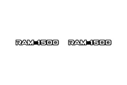Dodge RAM emblem for fenders with RAM 1500 logo Dodge emblems decoinfabric BLACK WHITE