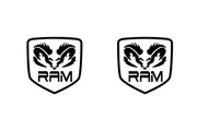 Dodge RAM Emblem & Badges set with Dodge RAM logo (Type 4) Dodge emblems decoinfabric