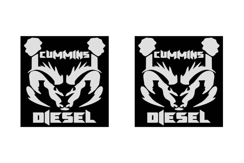 Dodge RAM Emblem & Badges set with Cummins Diesel logo