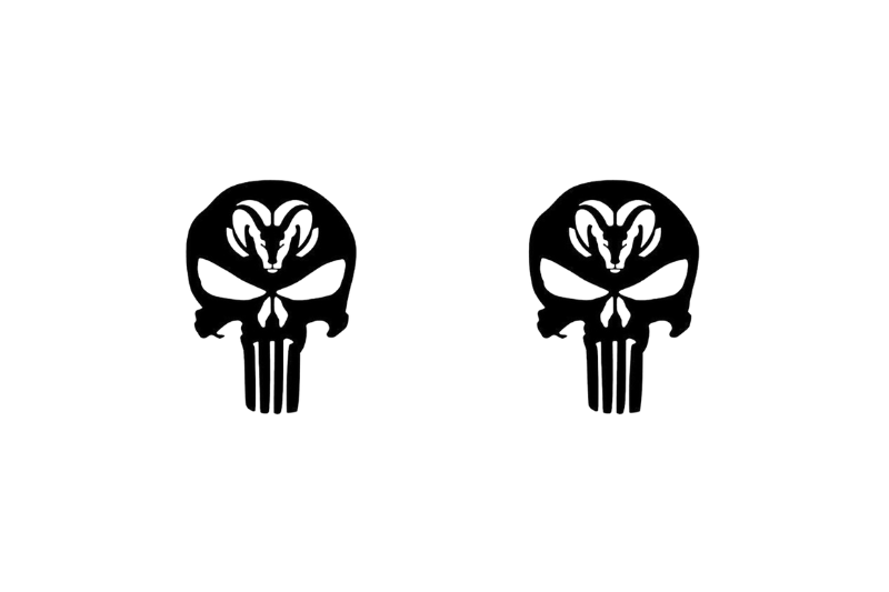 Dodge RAM Emblem & Badges set with Dodge RAM Punisher logo