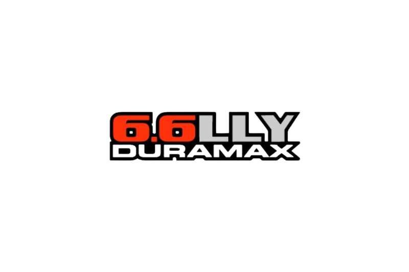 GMC tailgate trunk rear emblem with Duramax 6.6LLY logo GMC emblems decoinfabric