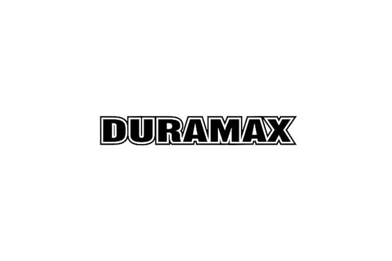 GMC Radiator grille emblem with Duramax logo (Type 4) GMC emblems decoinfabric BLACK WHITE