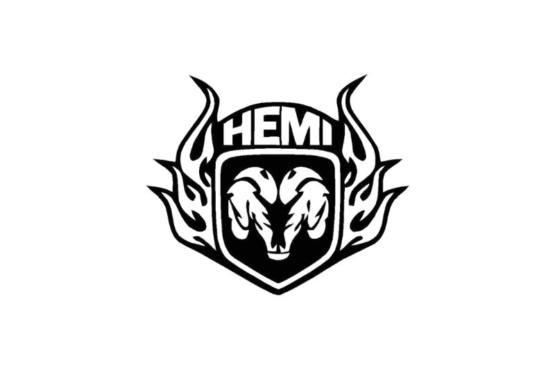 Dodge RAM Emblem & Badges set with Hemi logo