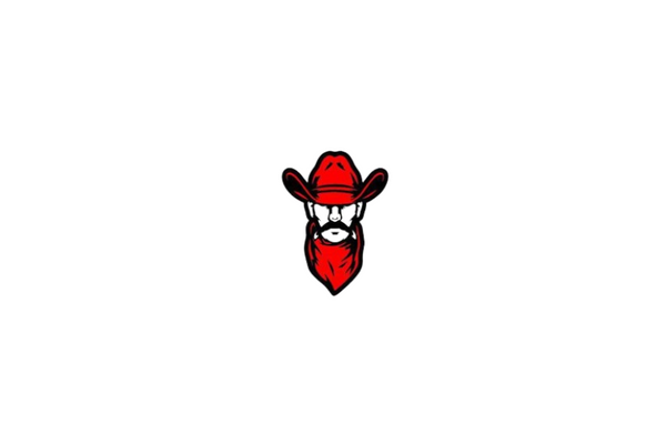 Cowboy tailgate trunk rear emblem with Cowboy logo