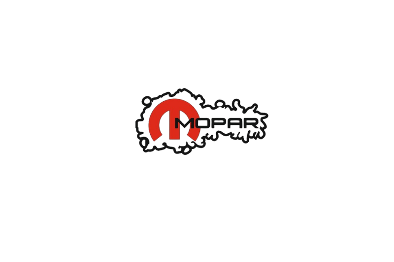 DODGE Radiator grille emblem with Mopar logo (type 15) Dodge emblems decoinfabric