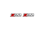 Chevrolet emblem for fenders with Z71 Off-road logo Fender decoinfabric BLACK WHITE