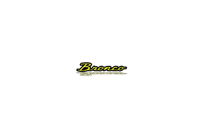 Ford Bronco Radiator grille emblem with Bronco logo Ford emblems decoinfabric
