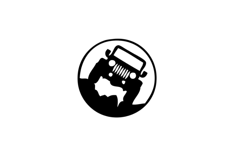 Jeep tailgate trunk rear emblem with Jeep logo