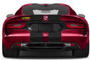 Dodge Viper tailgate trunk rear emblem with Viper GTS-R logo Dodge emblems decoinfabric