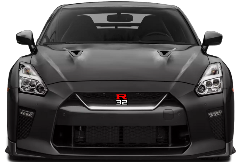 Nissan Skyline Emblem & Badges set with R32 logo Nissan emblems decoinfabric