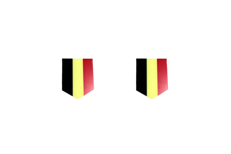 Emblem (badges) for fenders with Belgium logo Custom design emblems decoinfabric