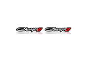 DODGE Charger emblem for fenders with Charger logo Dodge emblems decoinfabric BLACK WHITE