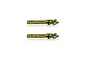 Dodge emblem for fenders with Durango R/T logo Dodge emblems decoinfabric BLACK YELLOW