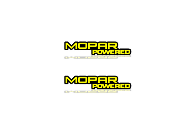 Dodge Emblem & Badges set with Mopar Powered logo Dodge emblems decoinfabric