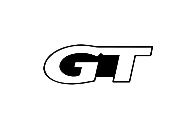 Ford Mustang Emblem & Badges set with GT logo (Type 4) Ford emblems decoinfabric BLACK WHITE