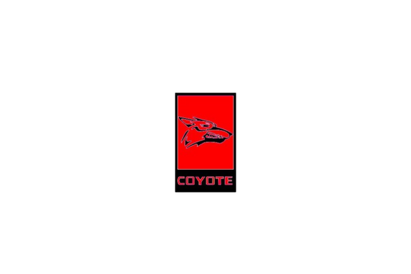 Ford Mustang tailgate trunk rear emblem with Coyote logo (type 12)
