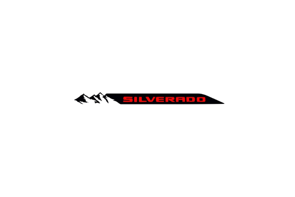 Chevrolet tailgate trunk rear emblem with Silverado logo