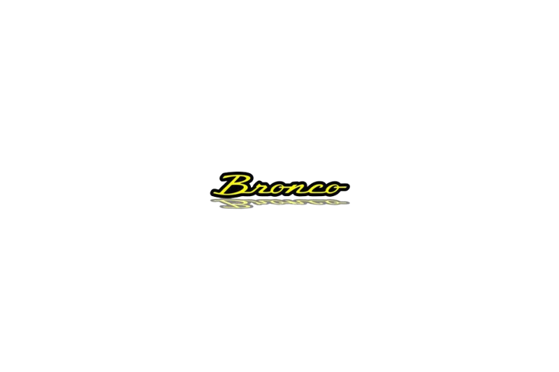 Ford Bronco Emblem & Badges set with Bronco logo