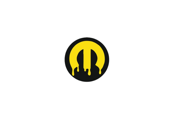 DODGE Radiator grille emblem with Mopar logo (type 19)