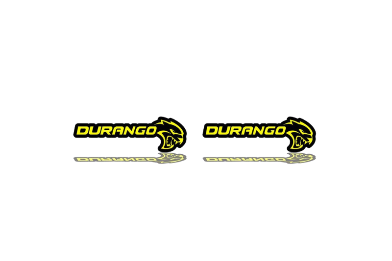 Dodge Emblem & Badges set with Durango + Hellcat logo Dodge emblems decoinfabric
