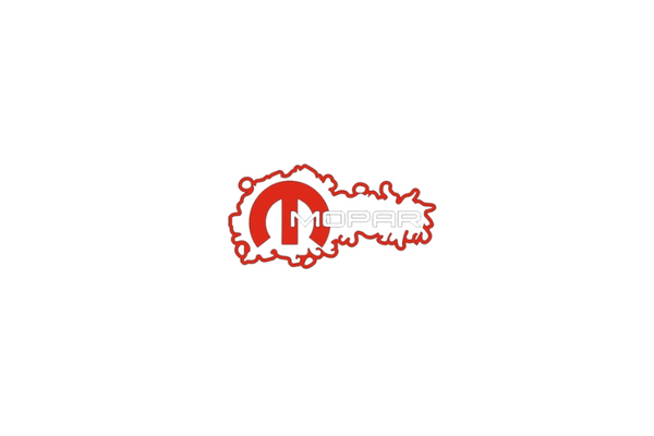 DODGE Radiator grille emblem with Mopar logo (type 16)