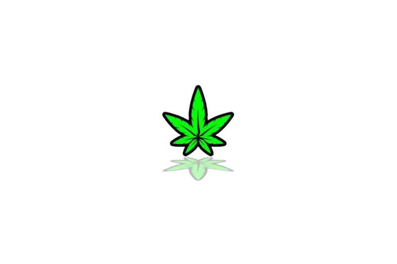 Cannabis tailgate trunk rear emblem with Cannabis logo