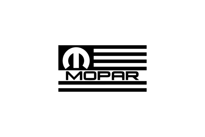 Jeep tailgate trunk rear emblem with Mopar American Flag logo Jeep emblems decoinfabric BLACK WHITE