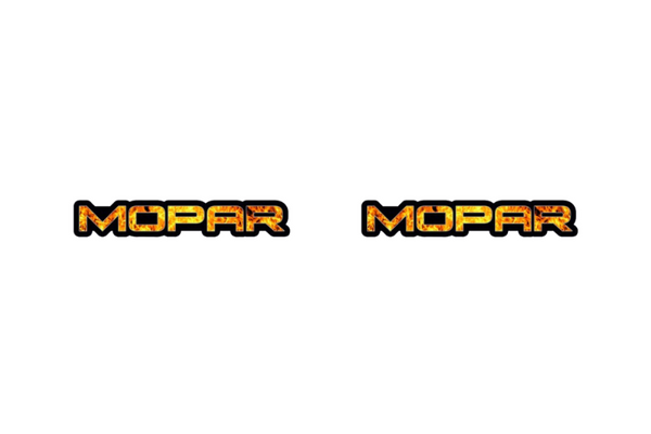 Jeep Emblem & Badges set with Mopar Fire logo