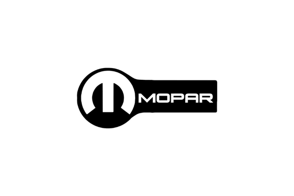 Dodge Challenger trunk rear emblem between tail lights with Mopar logo (type 7)
