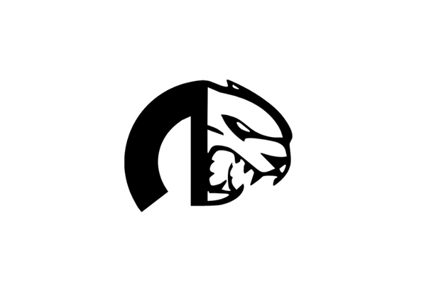 DODGE Radiator grille emblem with Mopar Hellcat logo