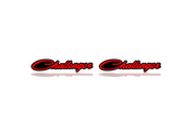 DODGE emblem for fenders with Challenger logo (Big Size) Dodge emblems decoinfabric