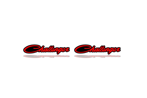 DODGE emblem for fenders with Challenger logo (BIG SIZE)