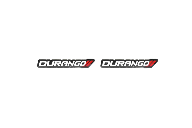 Dodge Emblem & Badges set with Durango logo (Type 2) Dodge emblems decoinfabric