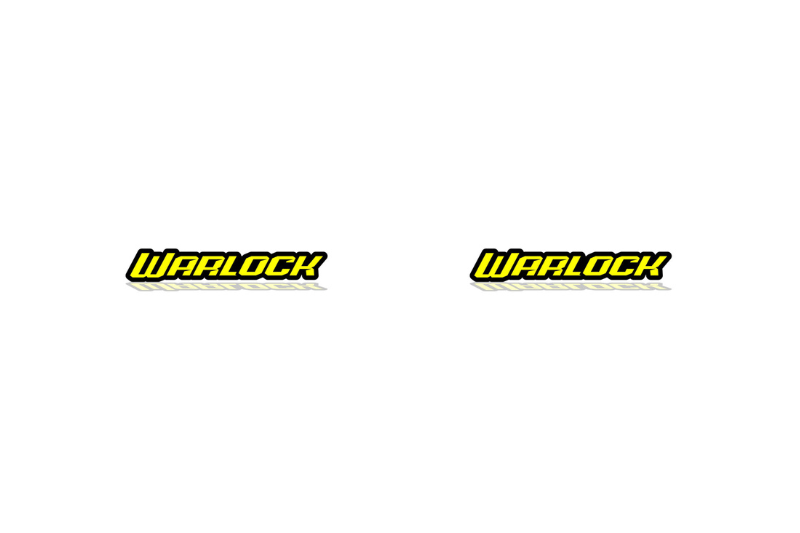 Dodge RAM Emblem & Badges set with Warlock logo