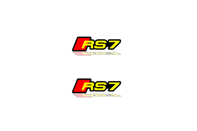 Audi Emblem & Badges set with RS7 logo