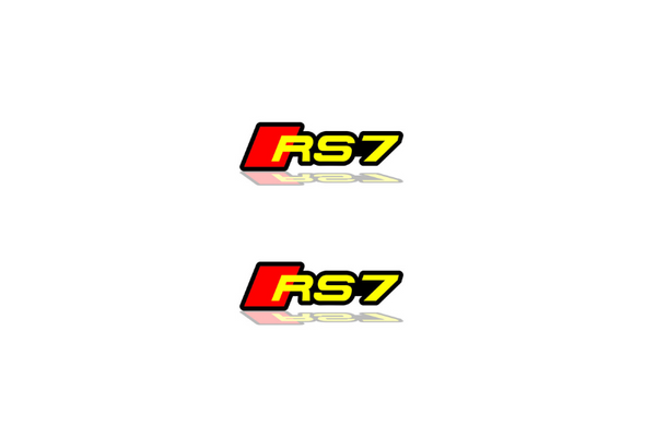 Audi emblem for fenders with RS7 logo