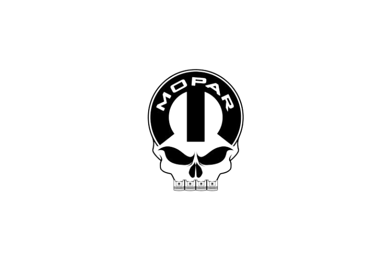 Jeep Emblem & Badges set with Mopar Skull logo (Type 8)