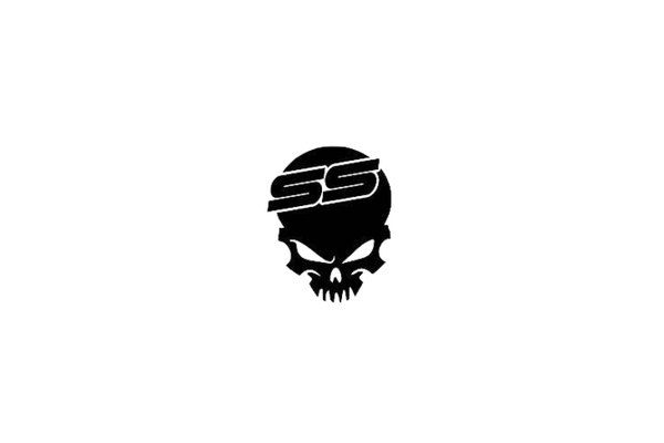 Chevrolet Radiator grille emblem with Chevrolet SS Skull logo