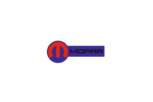 Chrysler Radiator grille emblem with Mopar logo (type 11)
