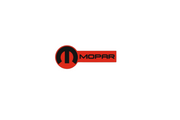 Dodge tailgate trunk rear emblem with Mopar logo (type 18) Dodge emblems decoinfabric RED BLACK
