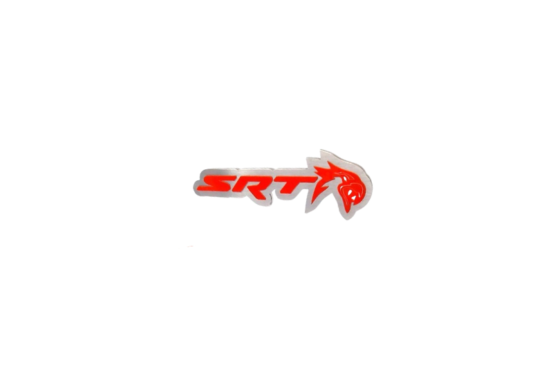DODGE Stainless Steel Radiator grille emblem with SRT Trackhawk logo - decoinfabric