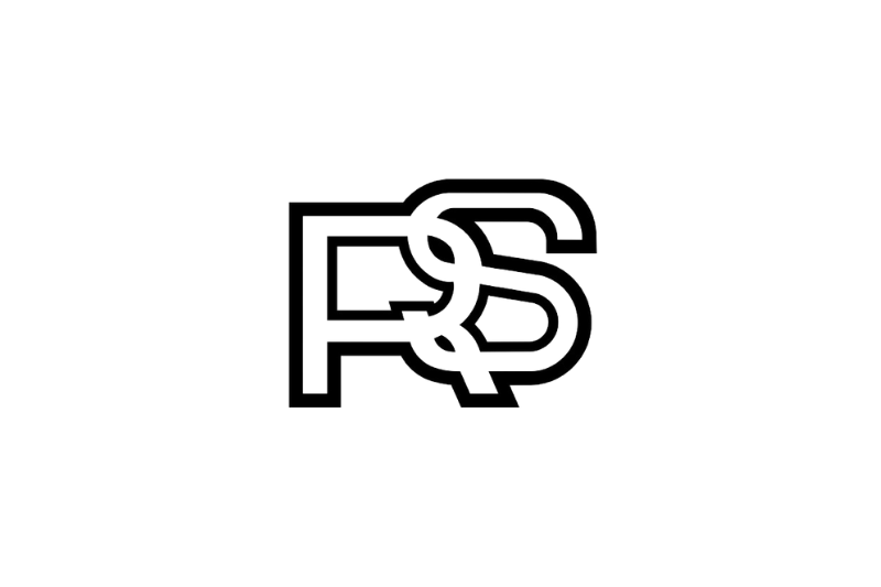 Ford Emblem & Badges set with RS logo (Type 3) Ford emblems decoinfabric BLACK WHITE