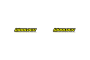 Dodge RAM emblem for fenders with Warlock logo Dodge emblems decoinfabric BLACK YELLOW